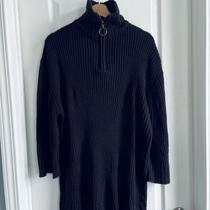 TURTLE NECK SWEATER DRESS
